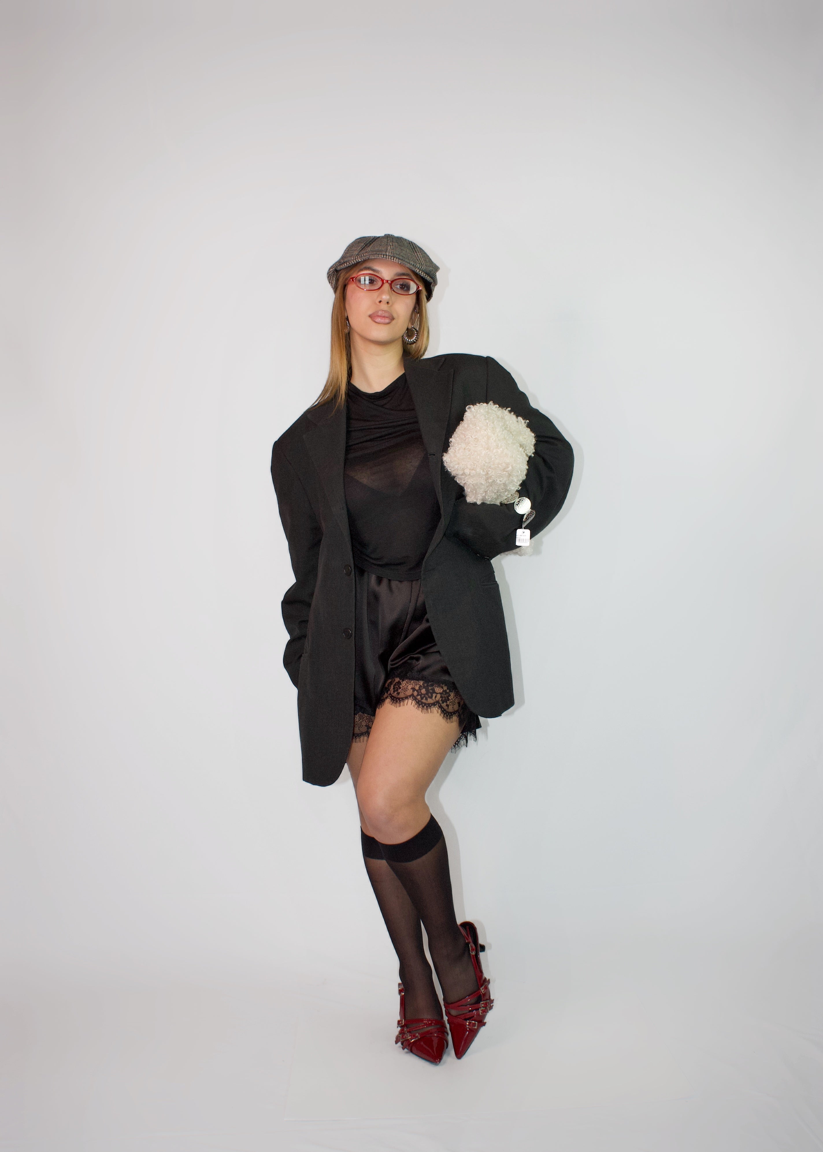 MAGLIETTA SHEER CASHMERE NERA