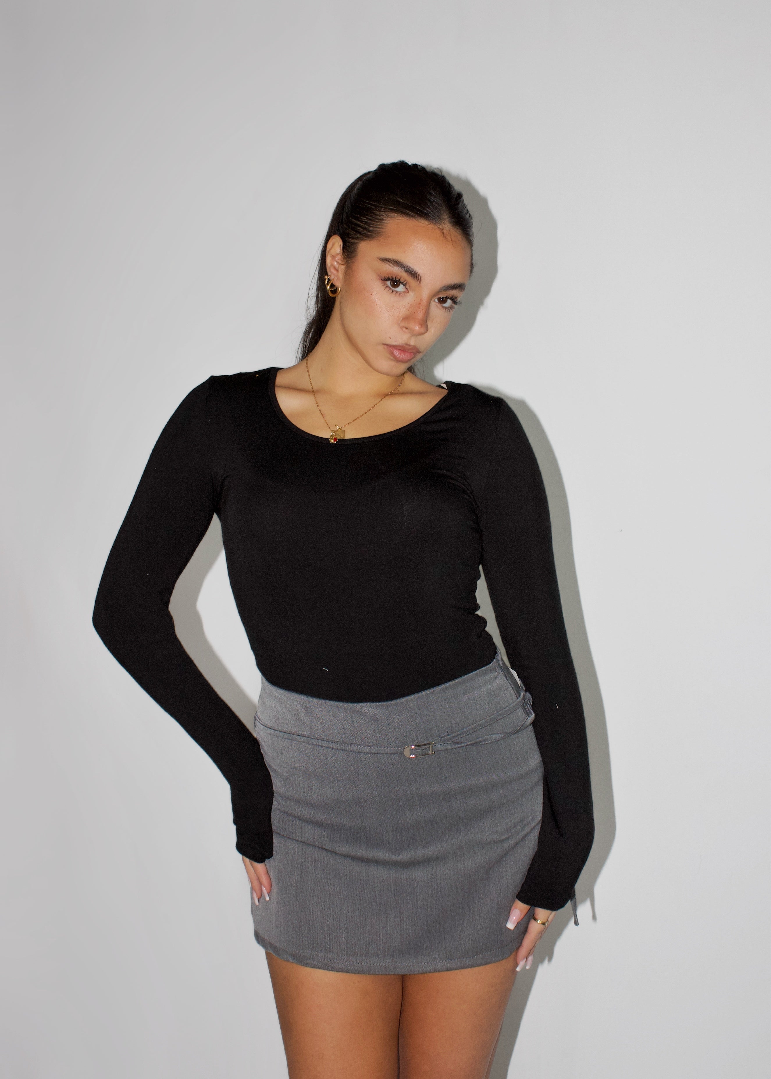 MAGLIETTA COZY VISCOSA NERA