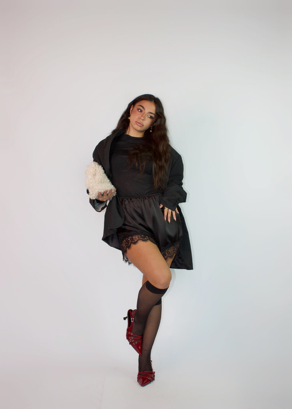 MAGLIETTA SHEER CASHMERE NERA