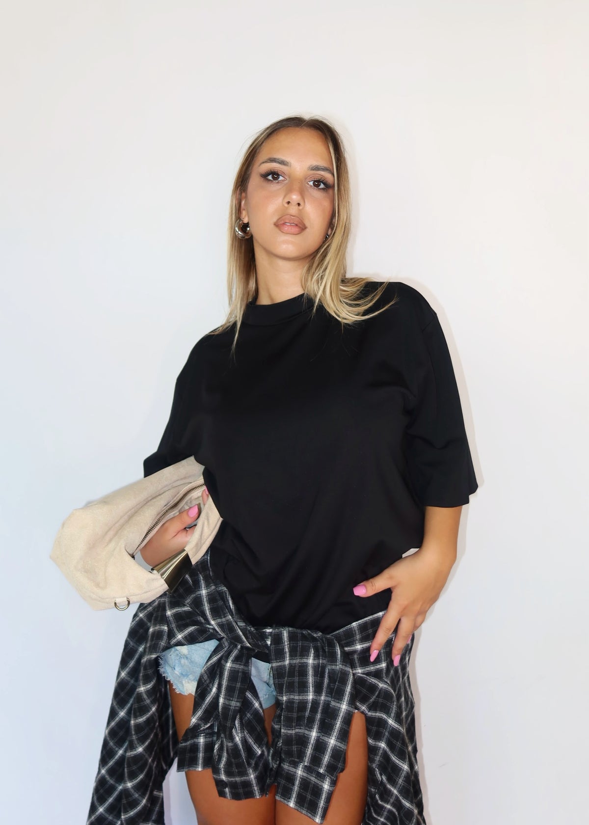 T-SHIRT OVERBASIC NERA
