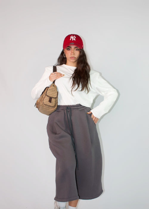 BERMUDA BASKET GRIGIO SCURO