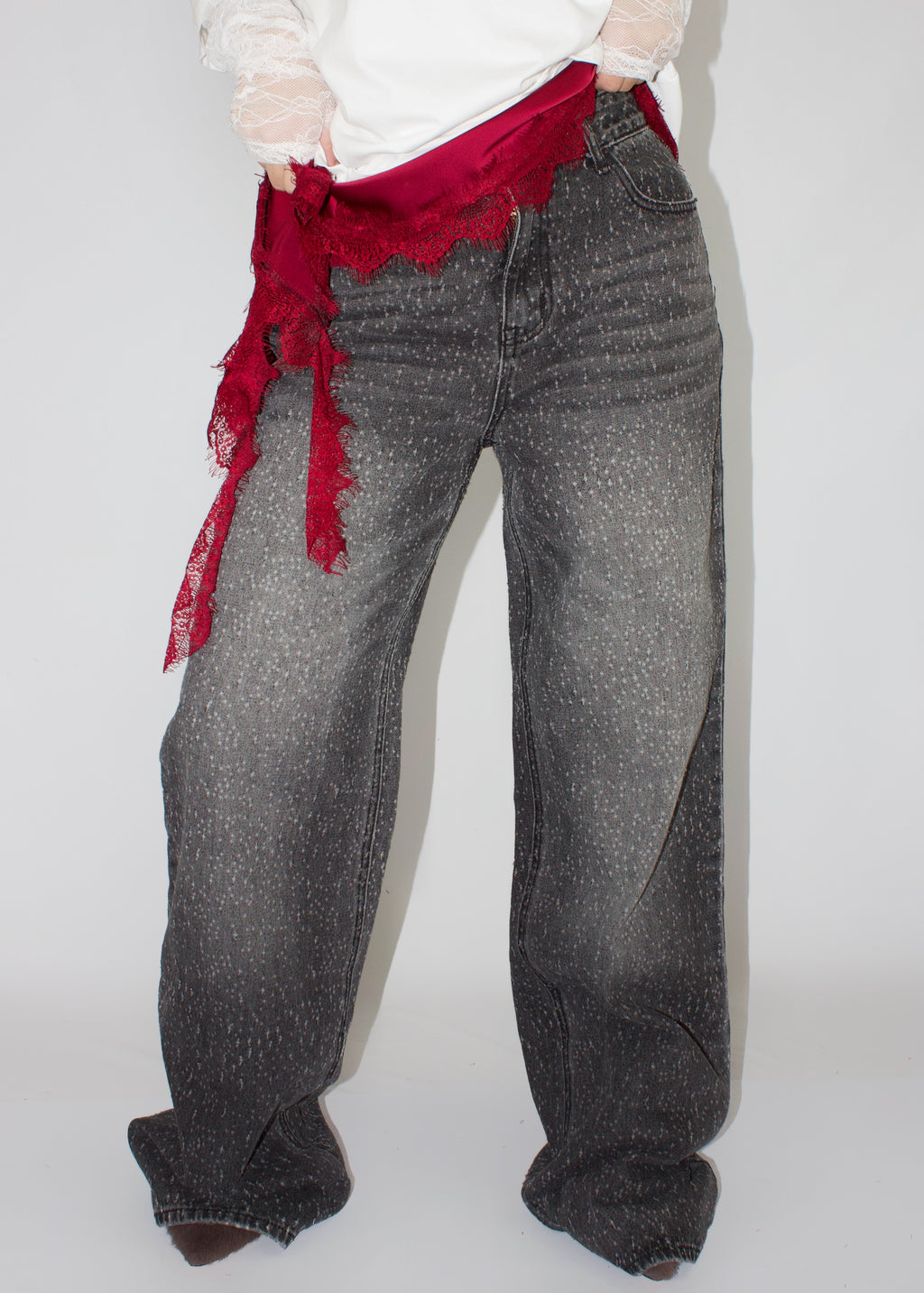 JEANS MINI STRAIN NERO