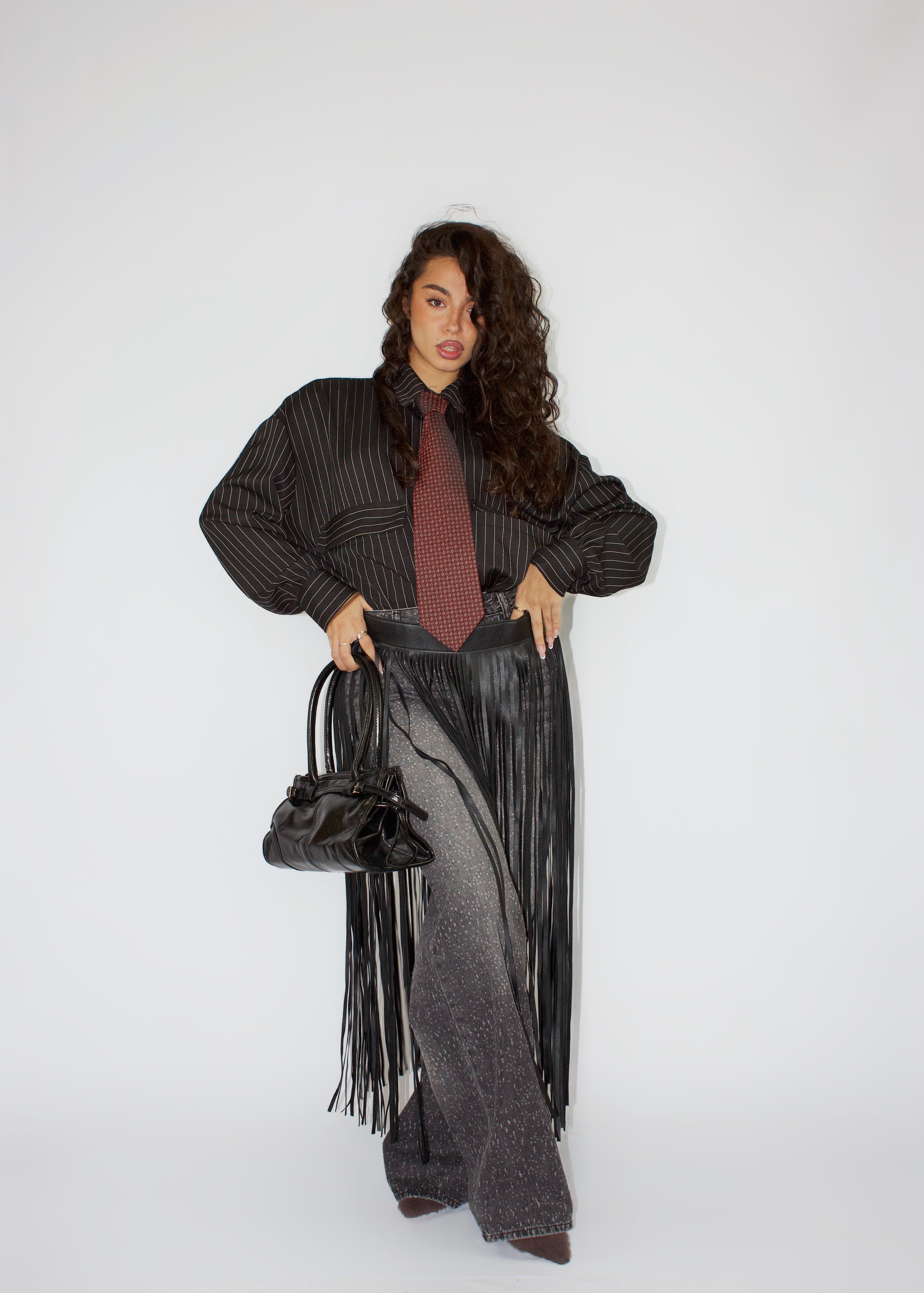 JEANS MINI STRAIN NERO