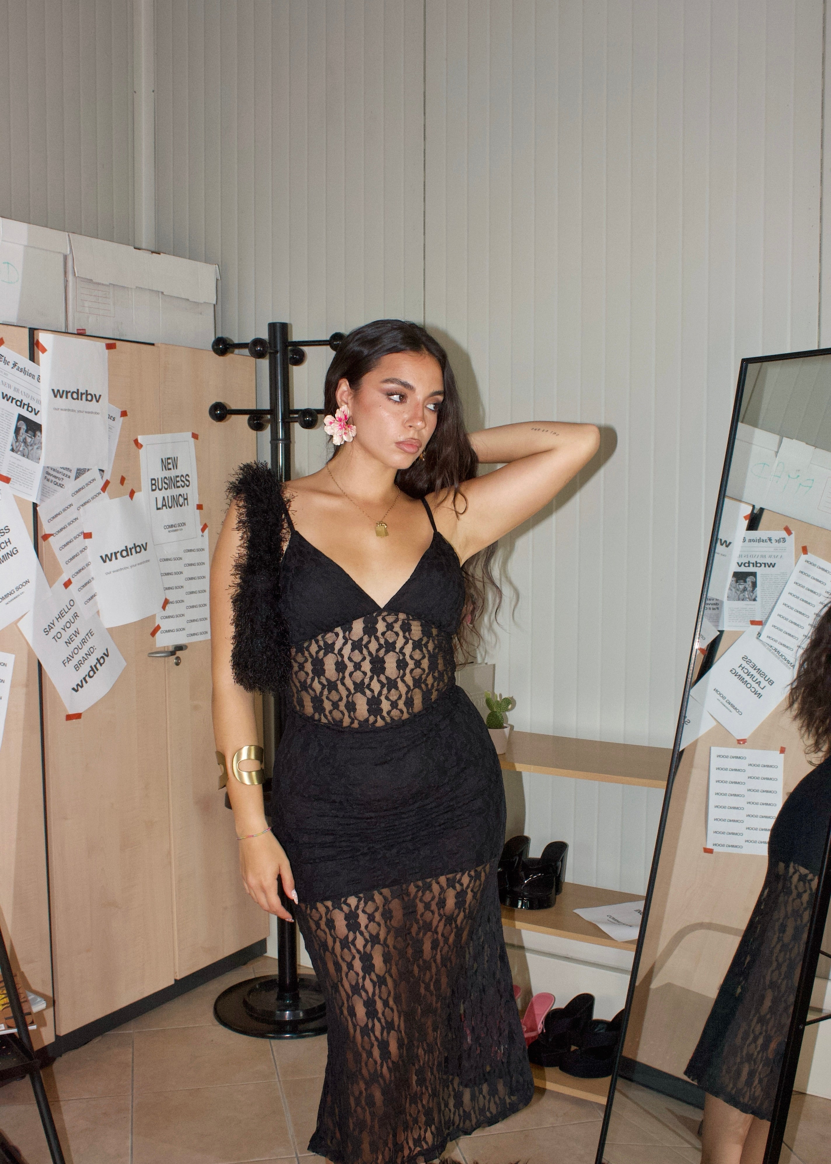 COORDINATO LACE NERO