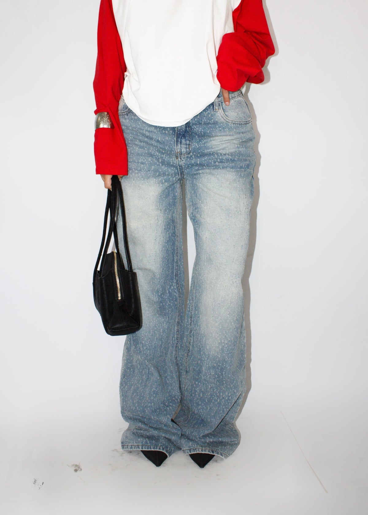JEANS MINI STRAIN BLU