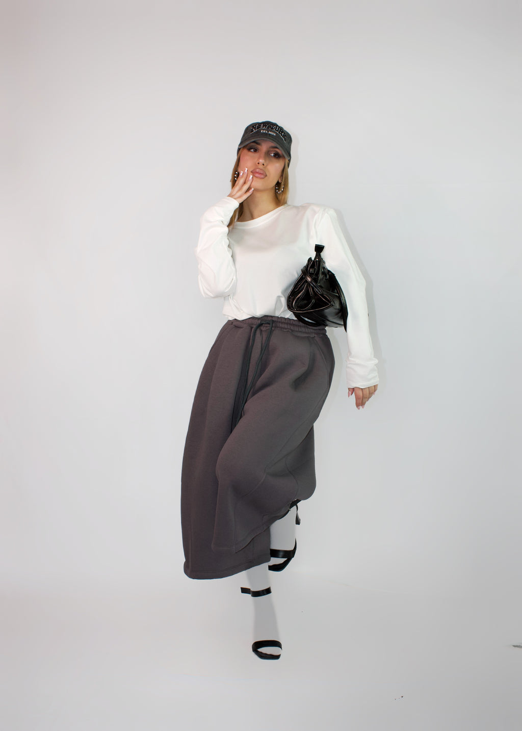 BERMUDA BASKET GRIGIO SCURO