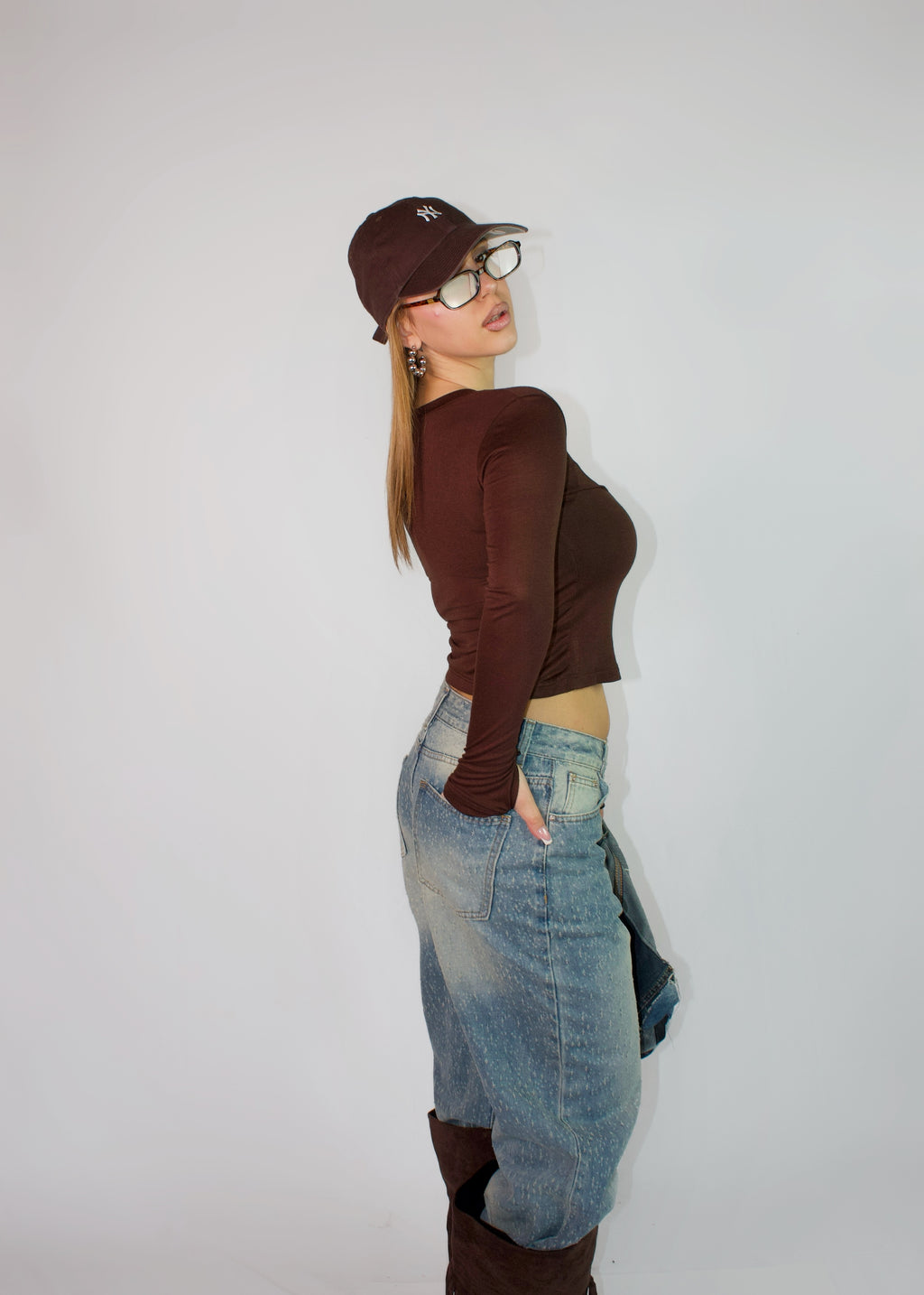 MAGLIETTA BUTTONS MARRONE