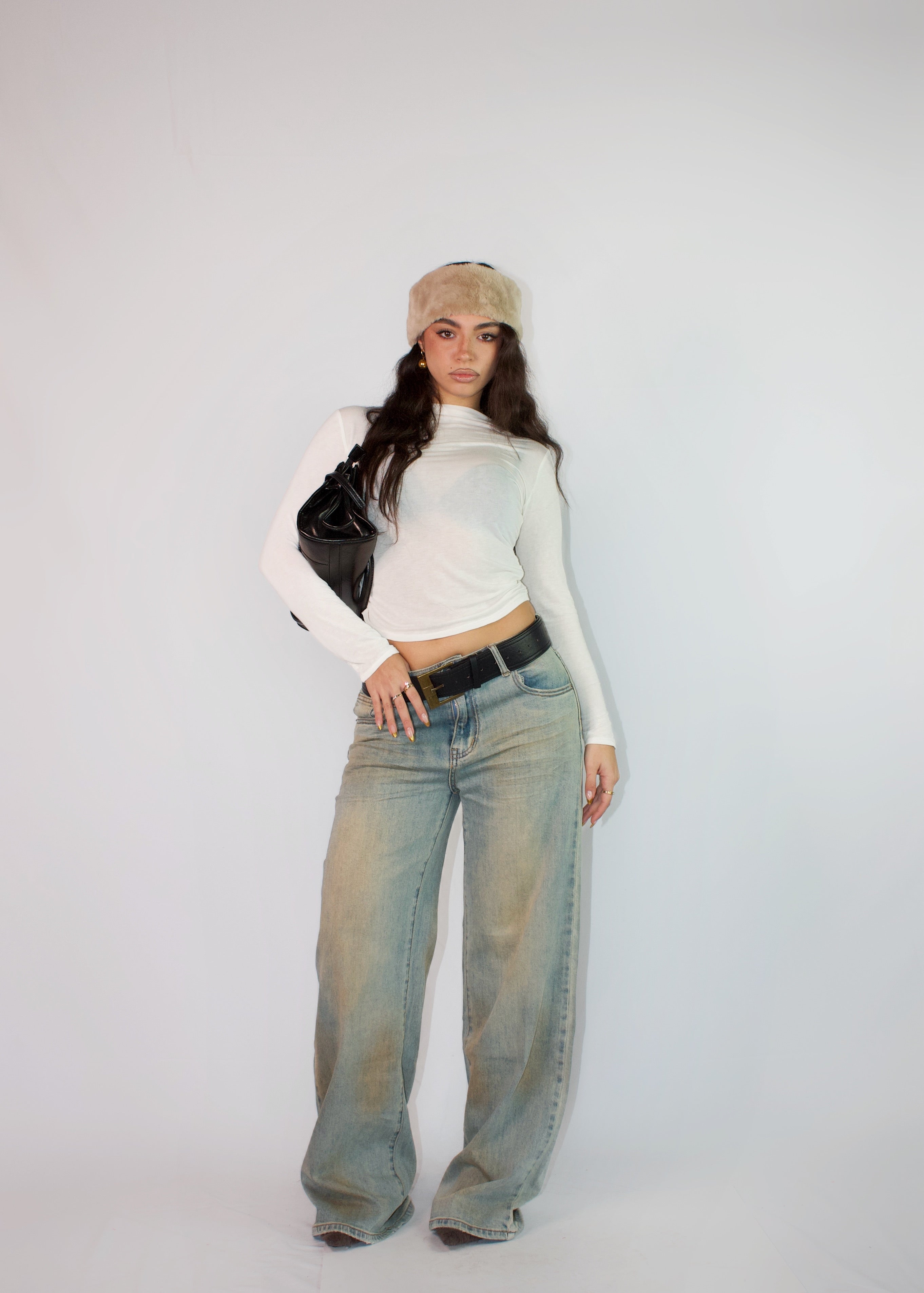 MAGLIETTA SHEER CASHMERE BIANCA