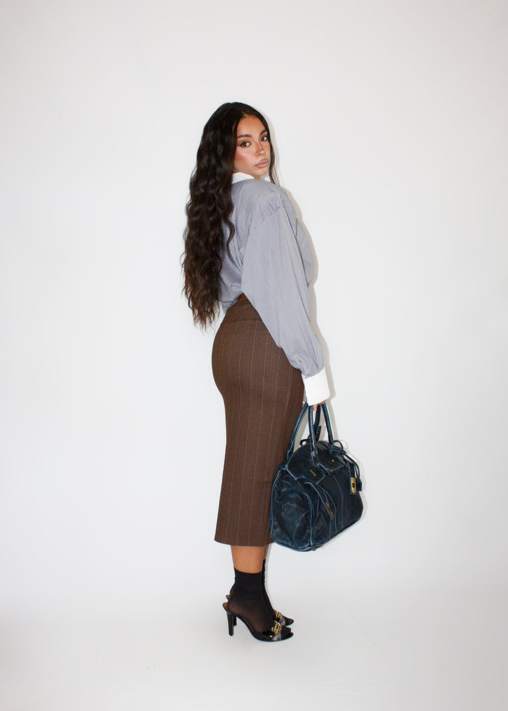 GONNA LONGUETTE OFFICE MARRONE