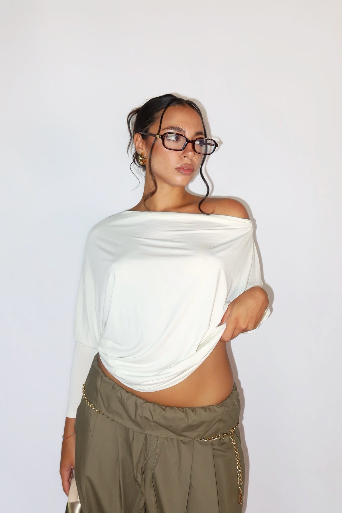 MAGLIA BAT BIANCA 2in1