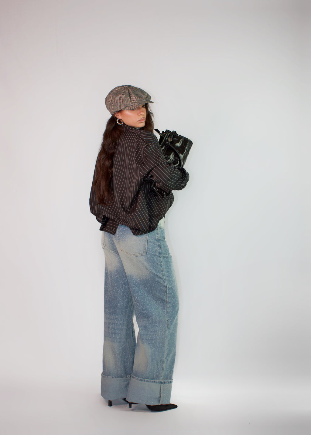 JEANS MINI STRAIN BLU