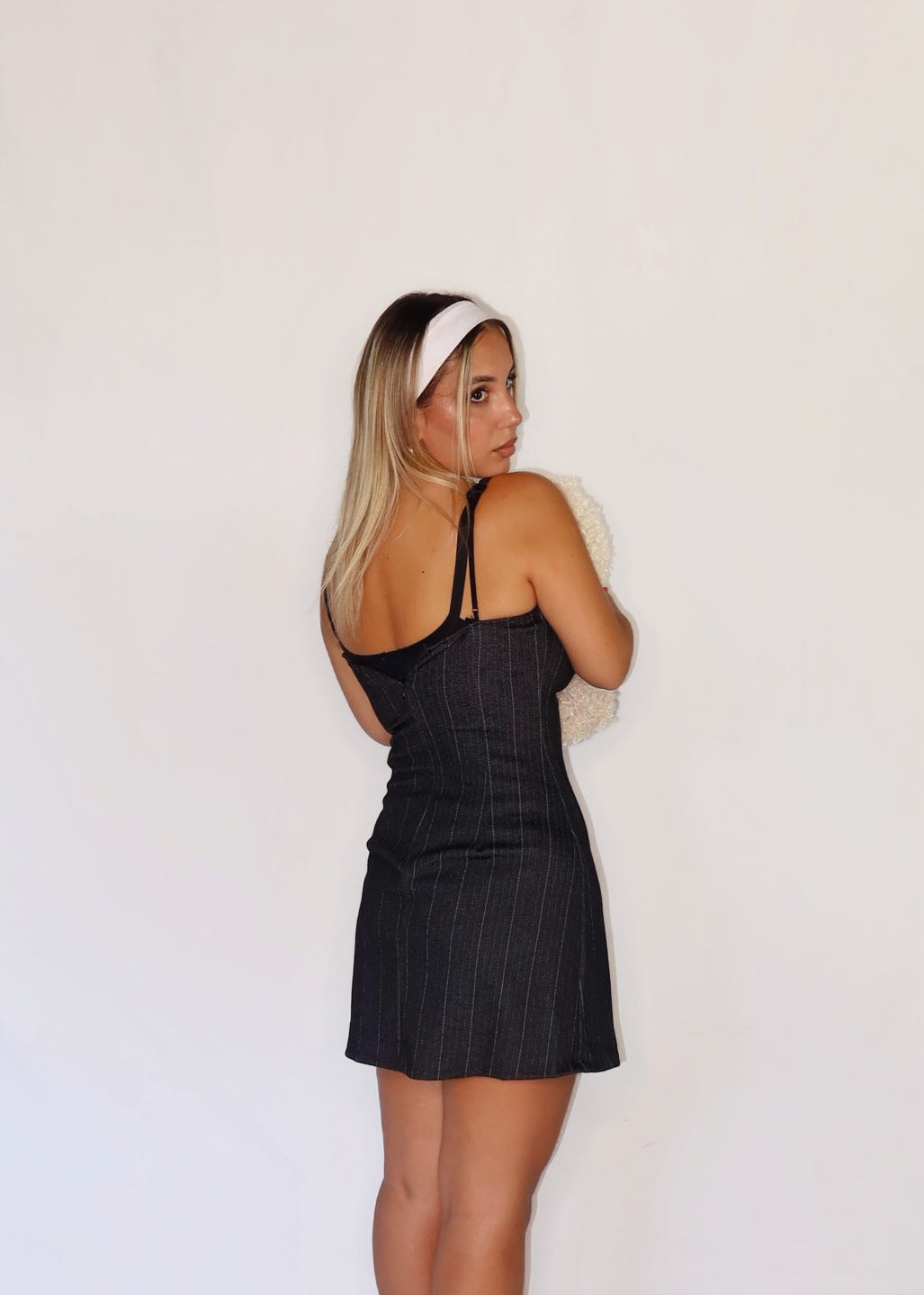 VESTITINO BLAIR GESSATO BLU