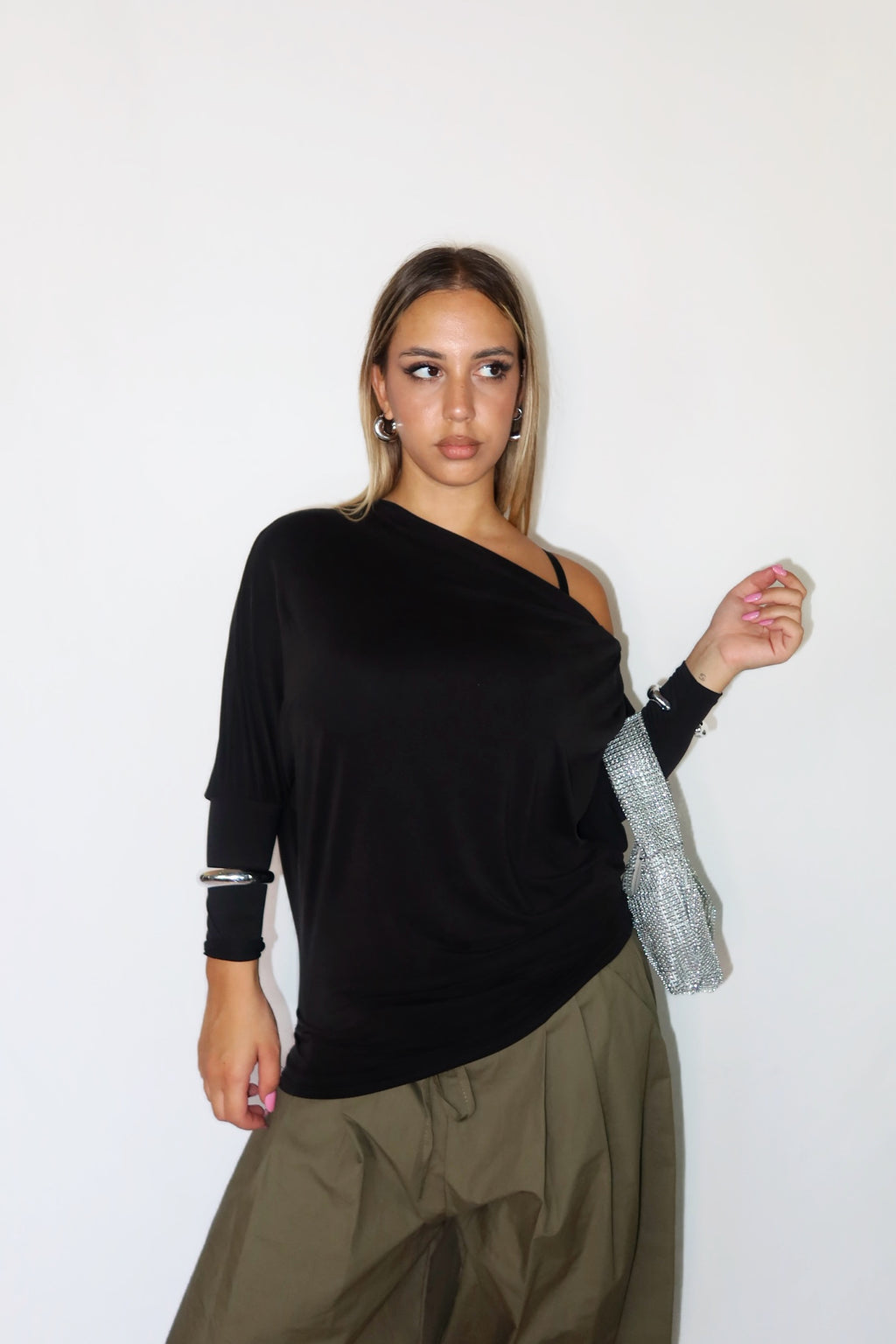 MAGLIA BAT NERA 2in1