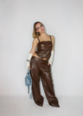 PANTALONE SIMPLE SKIN MARRONE