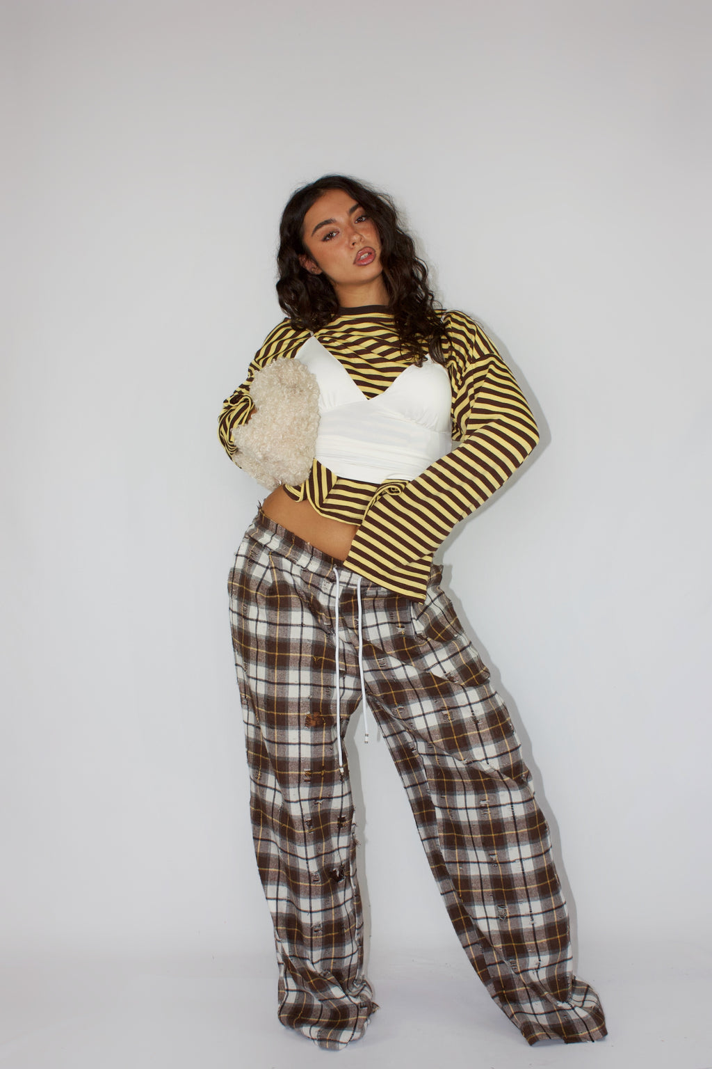 PANTALONE WOOD MARRONE