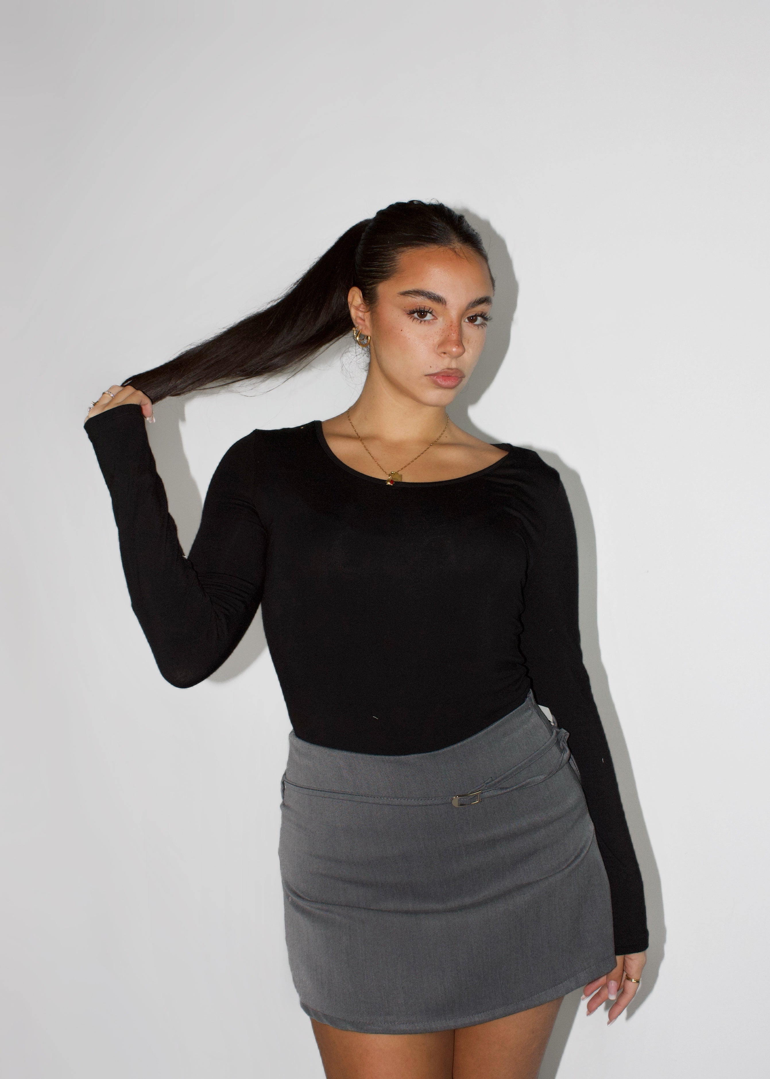 MAGLIETTA COZY VISCOSA NERA