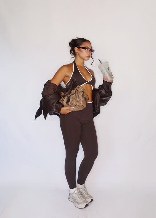 BIKER ZARA MARRONE