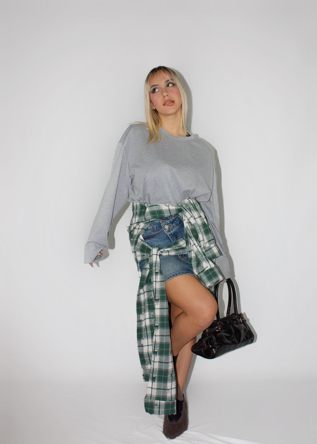 MAGLIETTA WALK SPALLINE GRIGIA