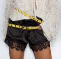 CINTURA DOUBLE PUNK GIALLA