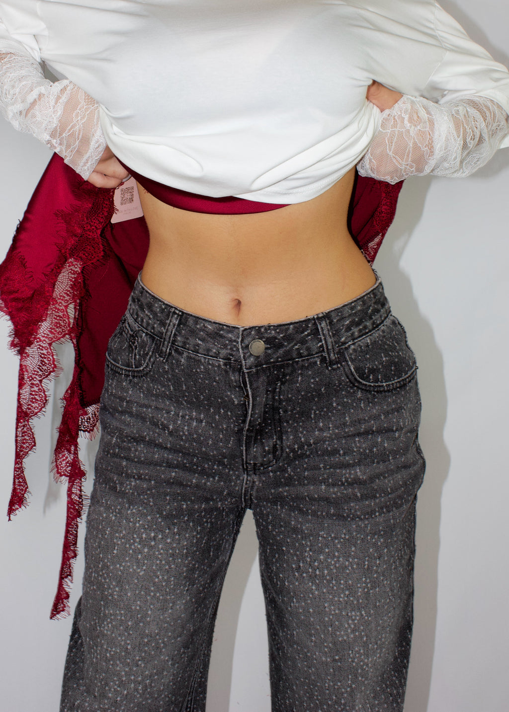 JEANS MINI STRAIN NERO