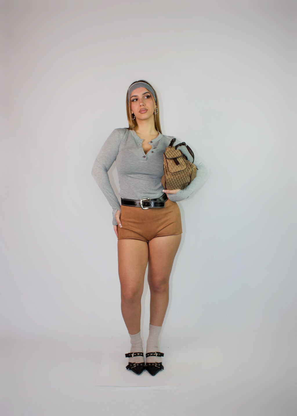 MAGLIETTA BUTTONS GRIGIA