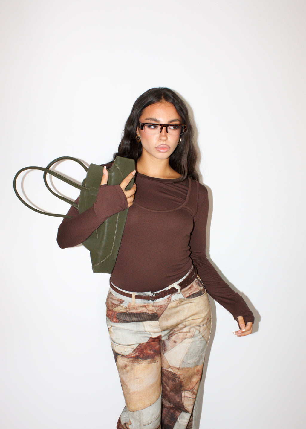 MAGLIA LAYERING BROWN 3in1