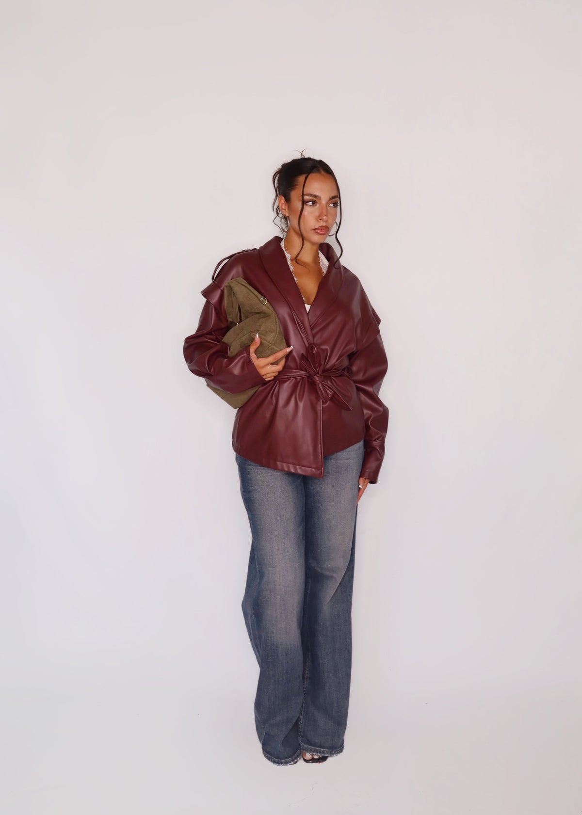 GIACCA LEATHER BORDEAUX