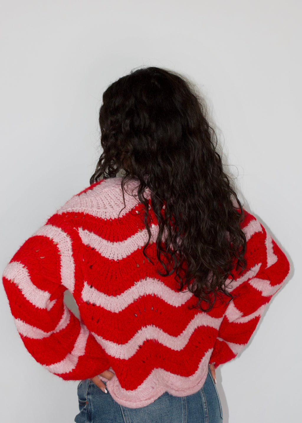CARDIGAN CANDY ROSSO