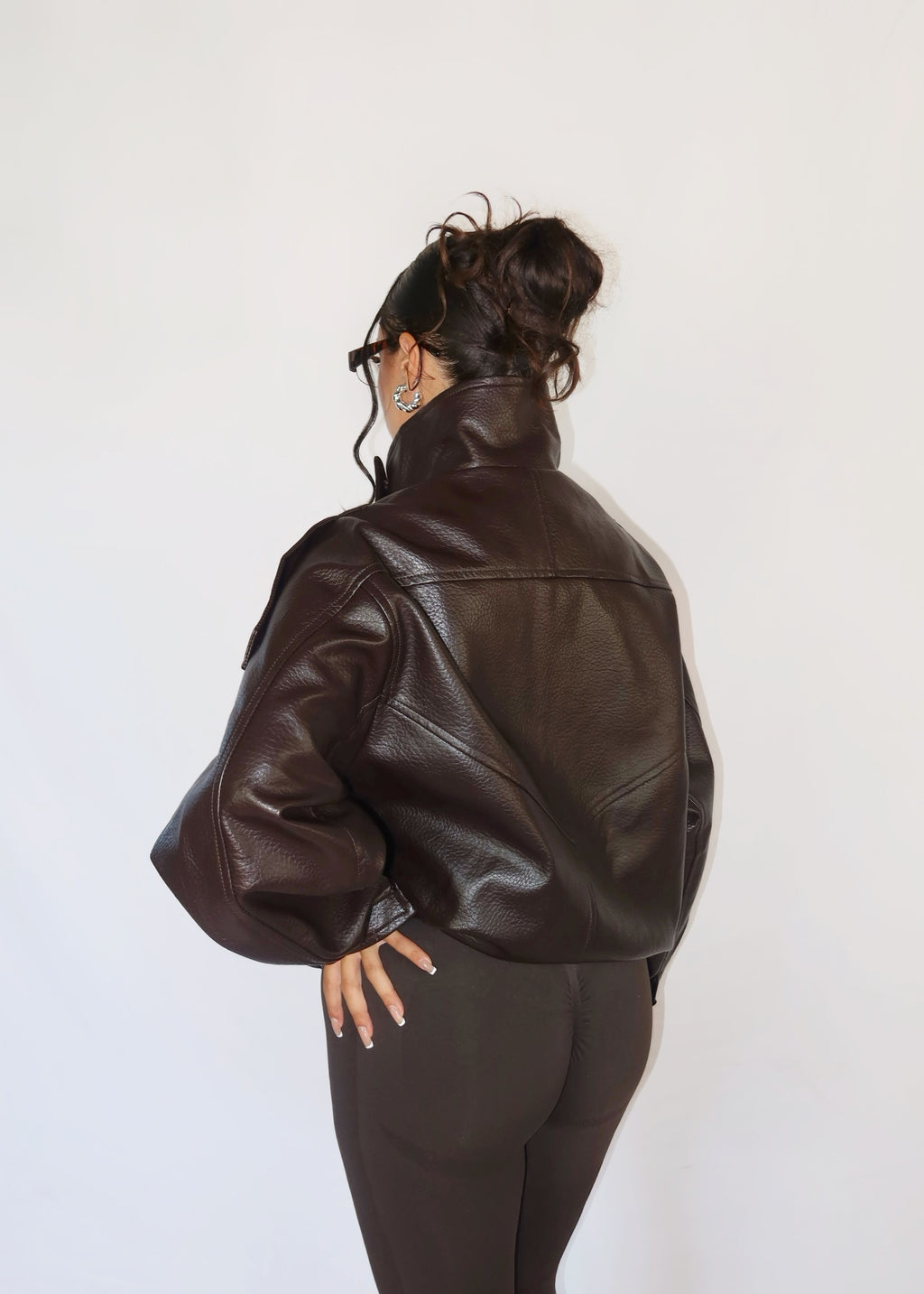 BIKER ZARA MARRONE