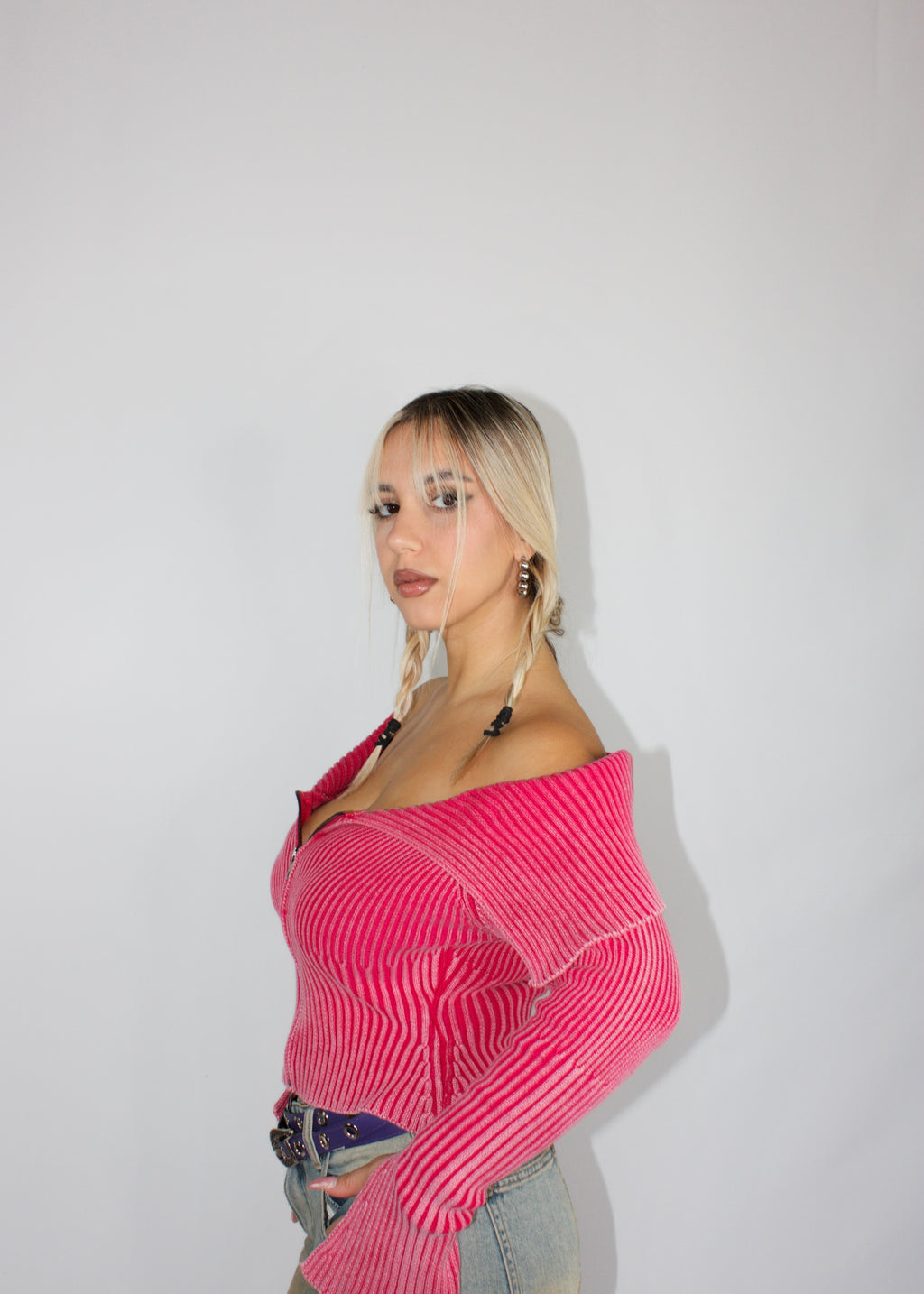 MAGLIA ZIP 2000 FUCSIA