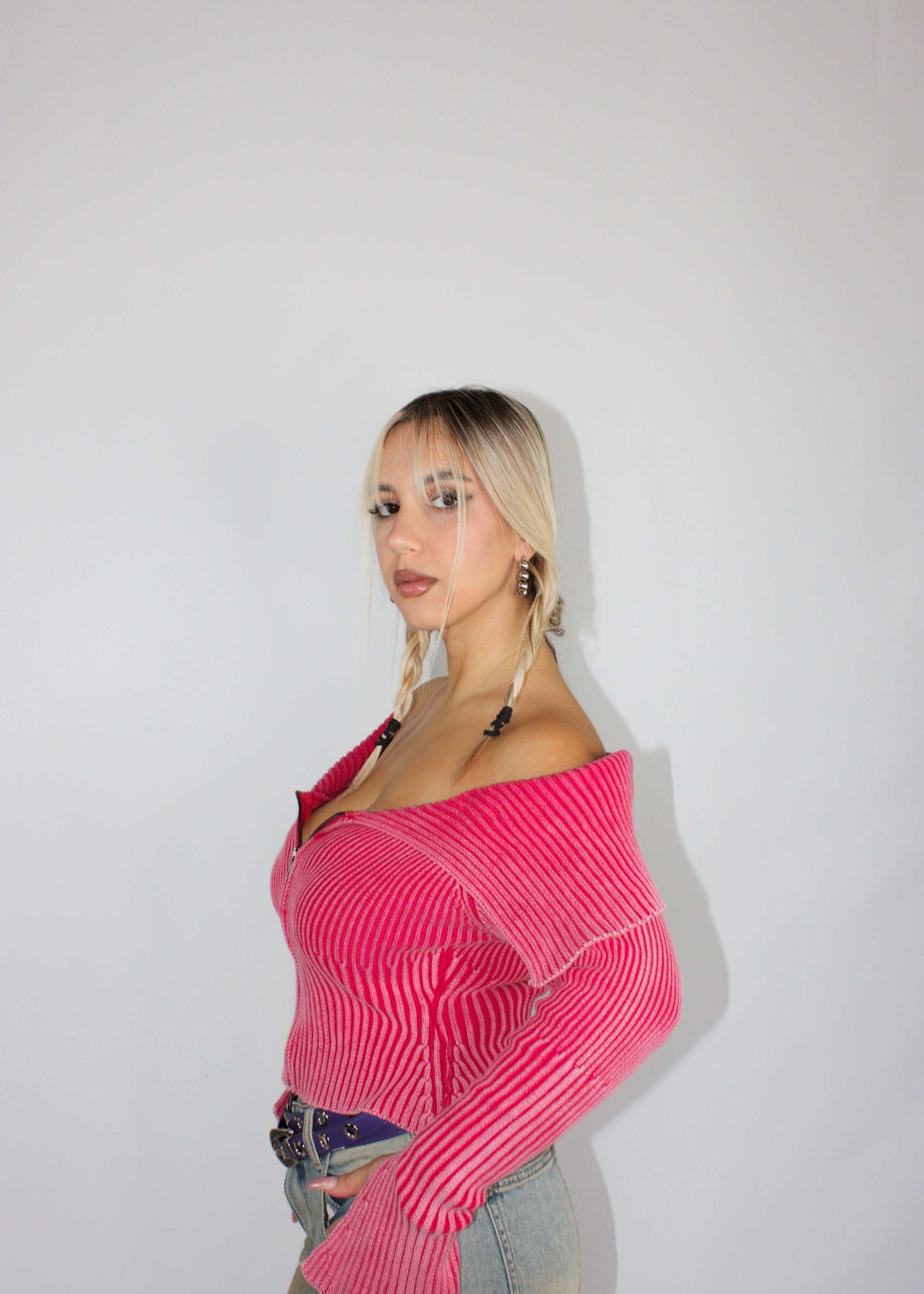 MAGLIA ZIP 2000 FUCSIA