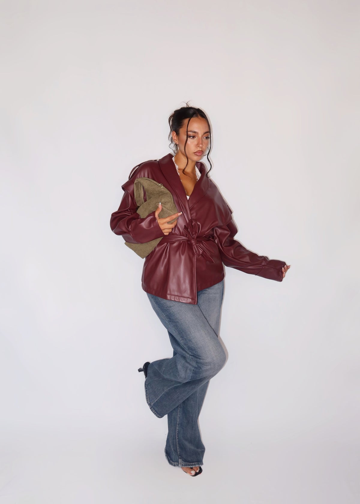 GIACCA LEATHER BORDEAUX