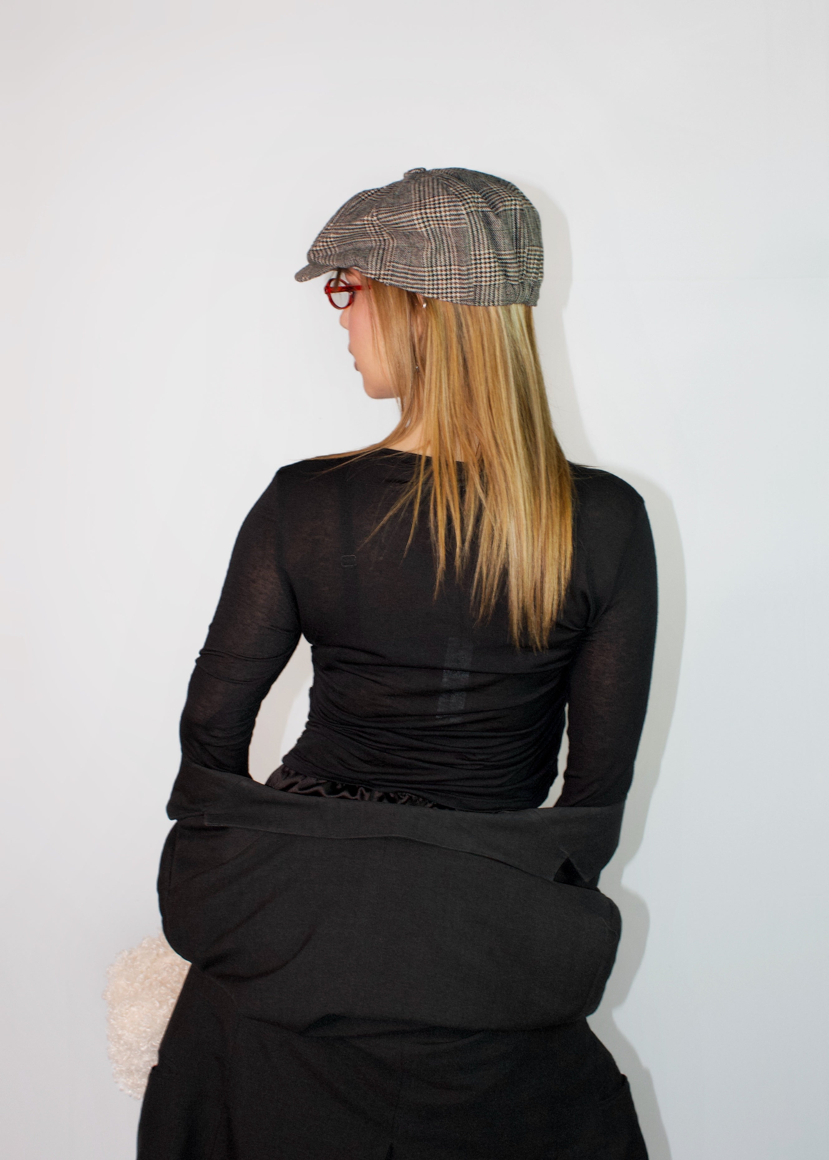 MAGLIETTA SHEER CASHMERE NERA