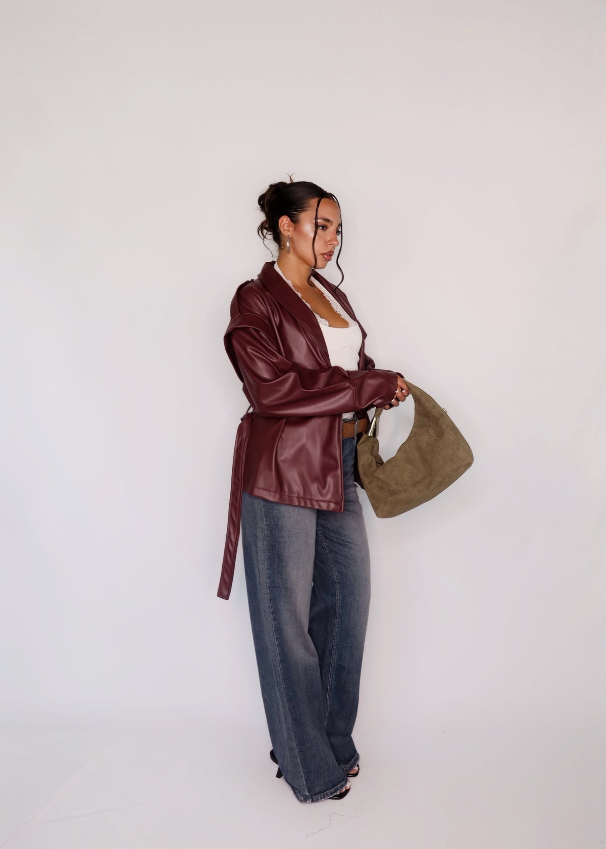 GIACCA LEATHER BORDEAUX