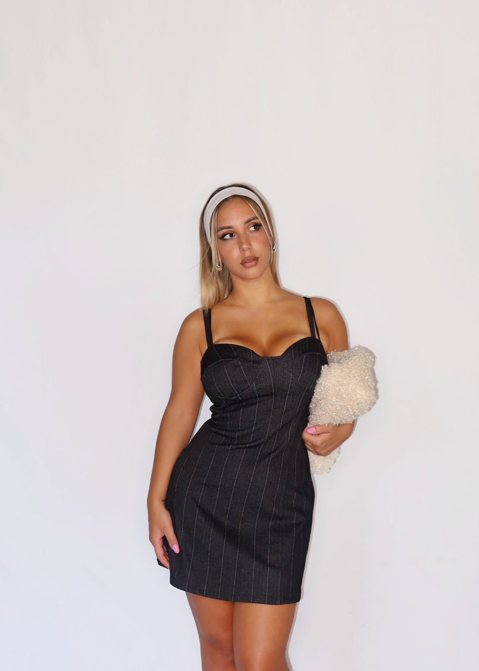 VESTITINO BLAIR GESSATO BLU