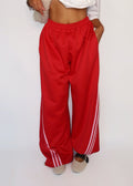 PANTALONE ADIDAS ROSSO 2in1