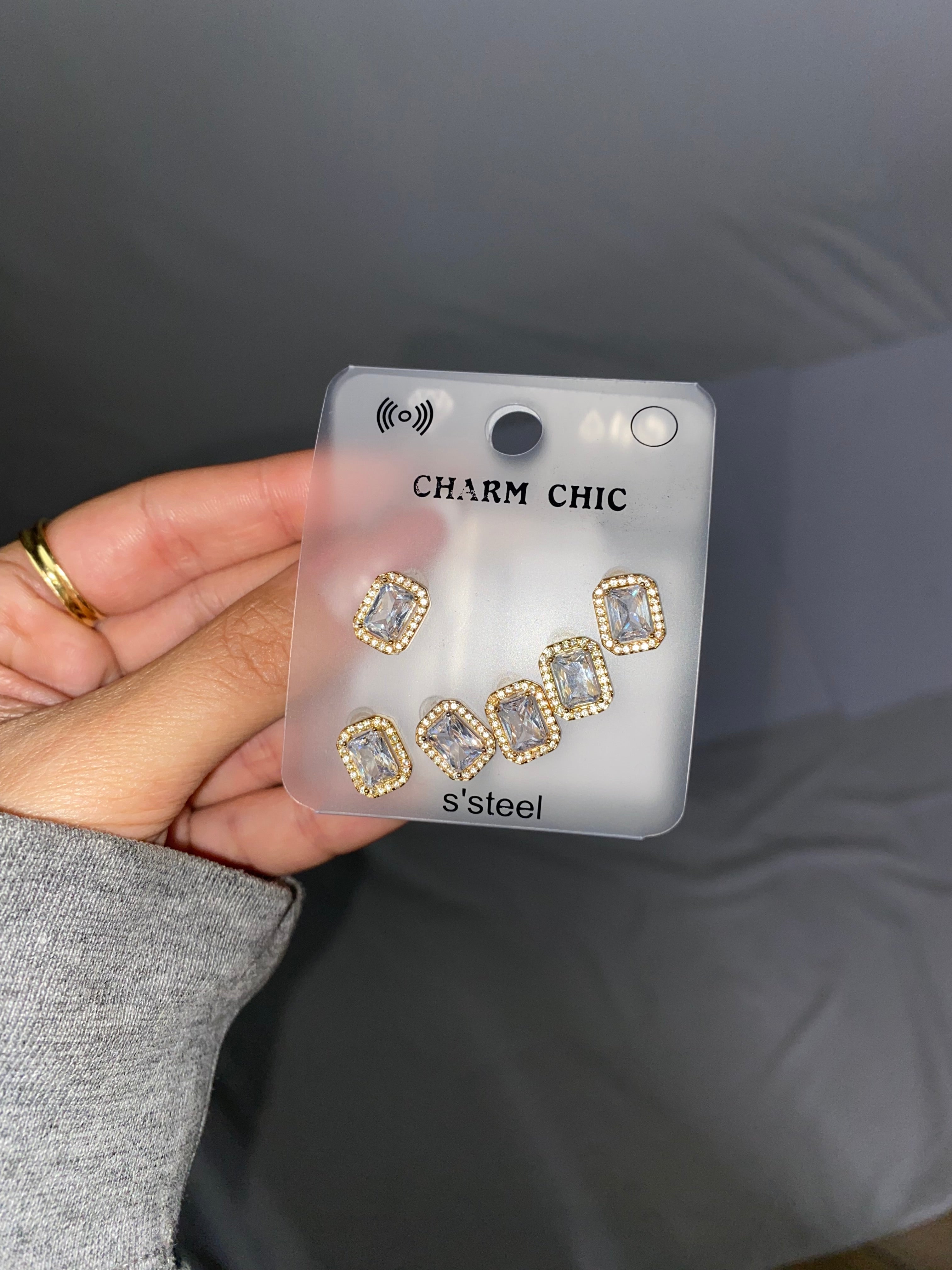 ORECCHINI SET 6 DIAMONDS