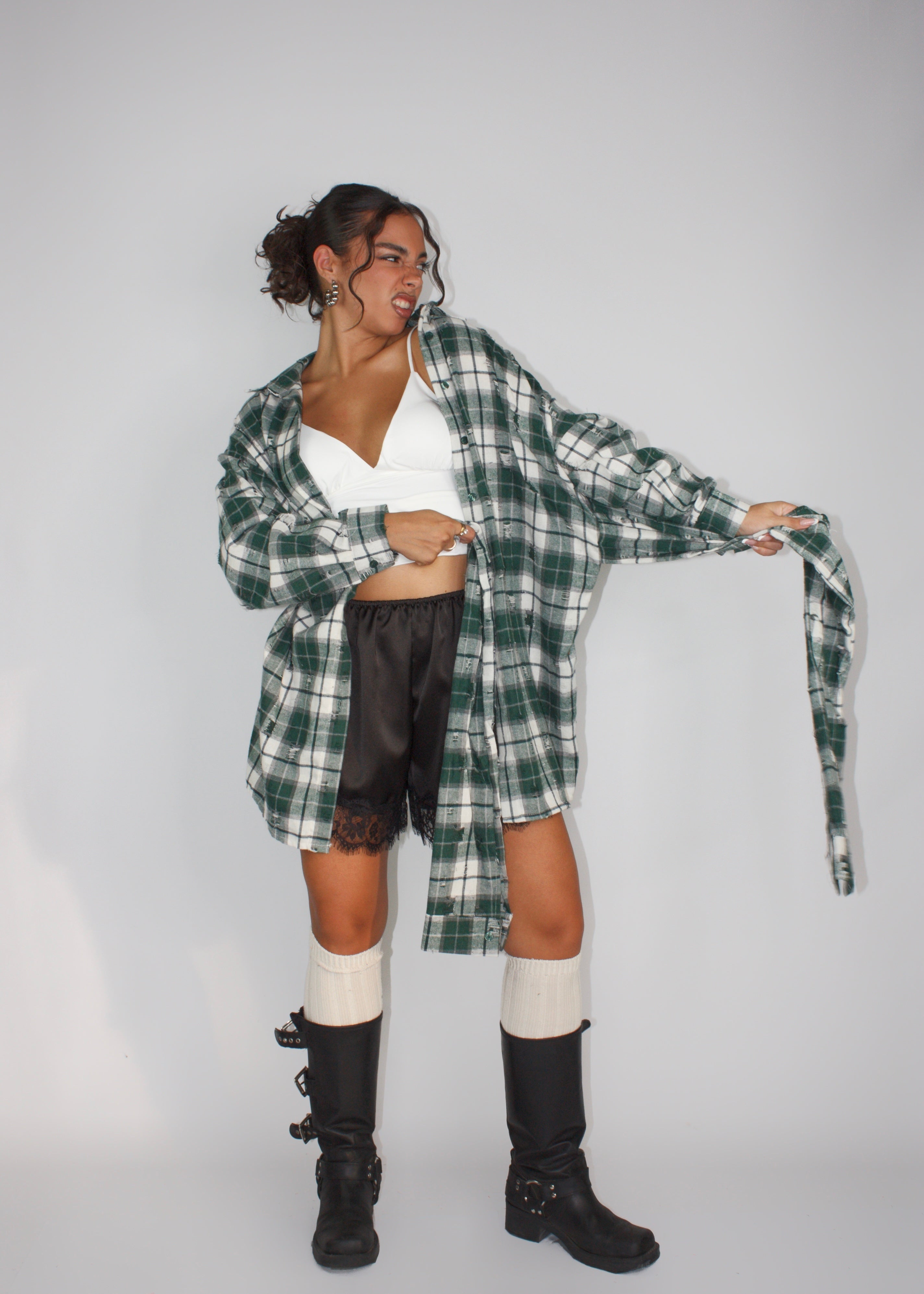 CAMICIA VESTITO WOOD VERDE