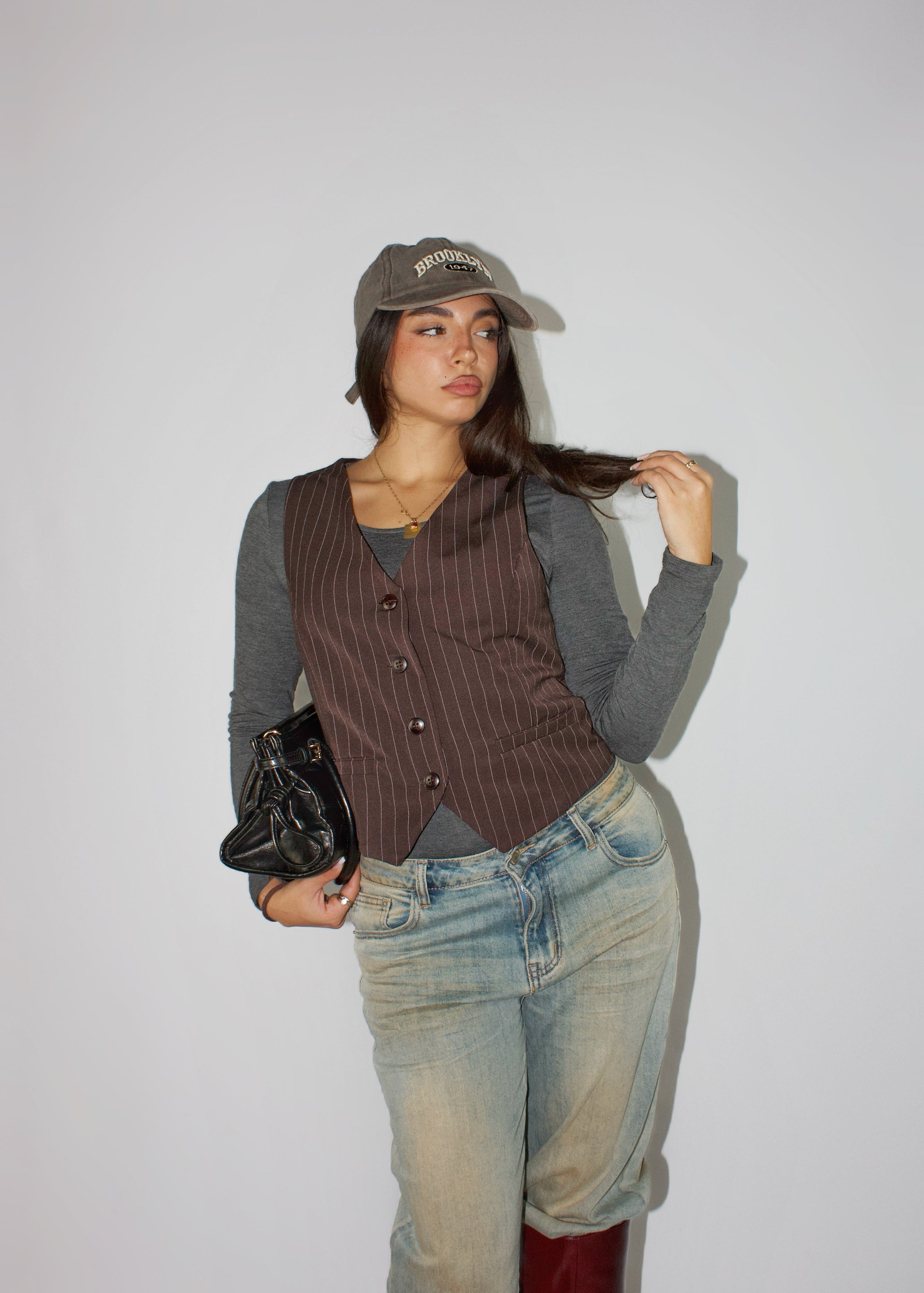 GILET SPECTER MARRONE