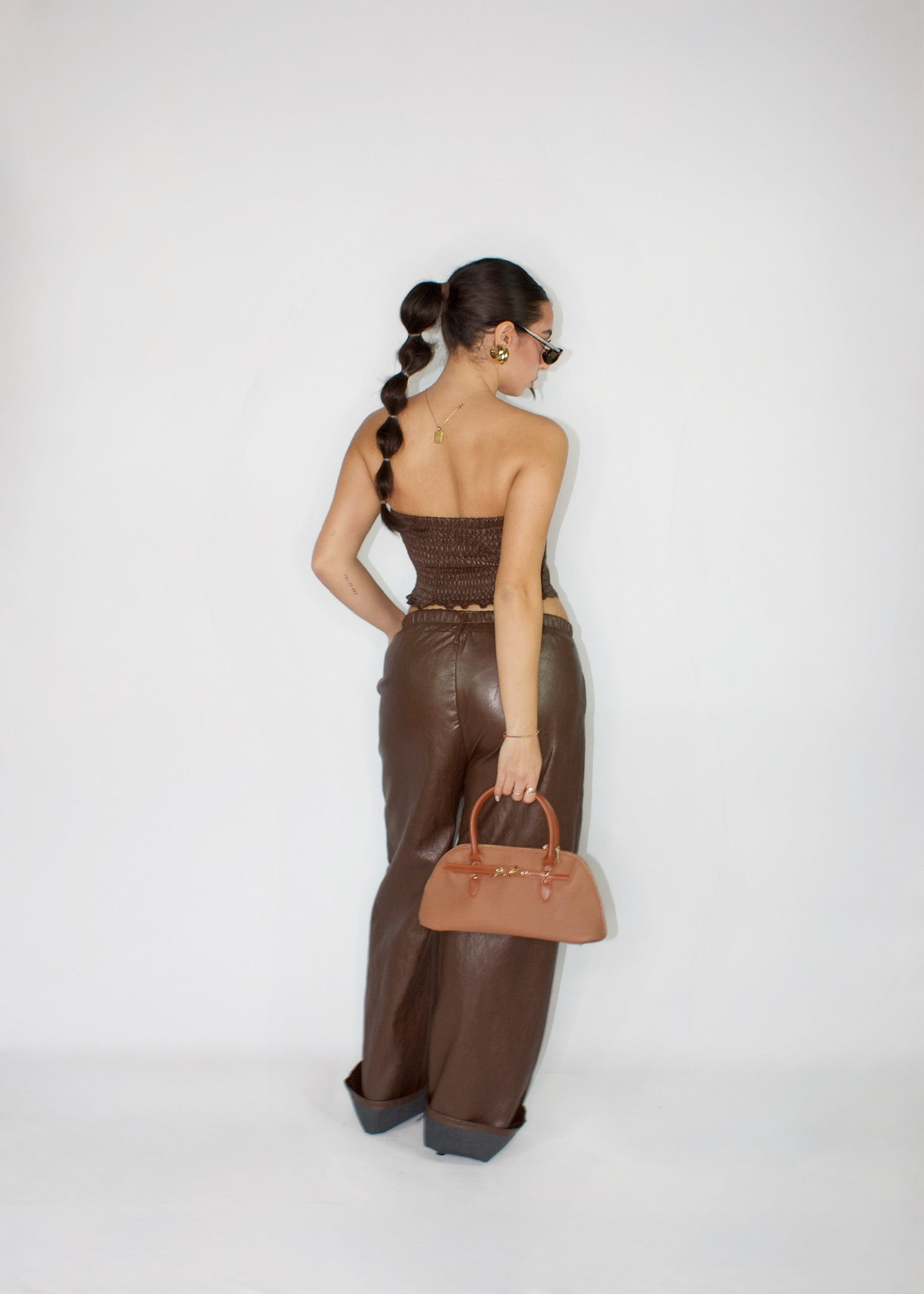 PANTALONE SIMPLE SKIN MARRONE