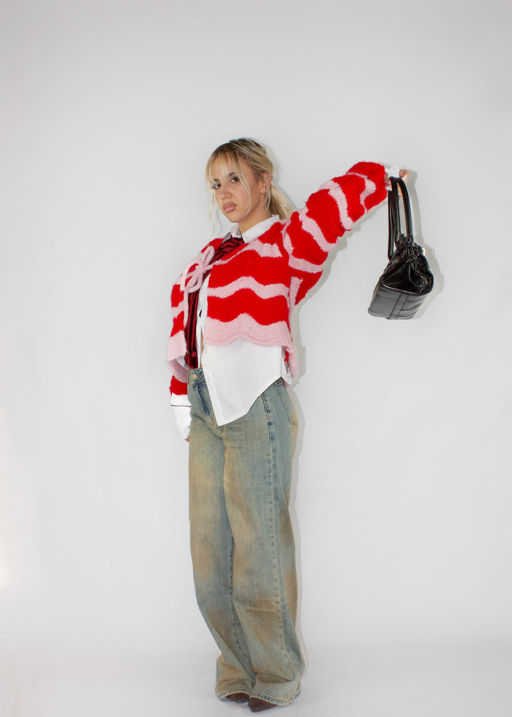 CARDIGAN CANDY ROSSO