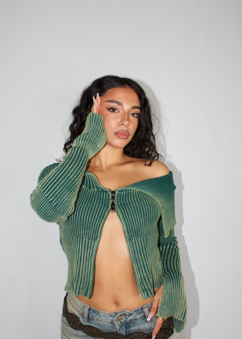 MAGLIA ZIP 2000 VERDE