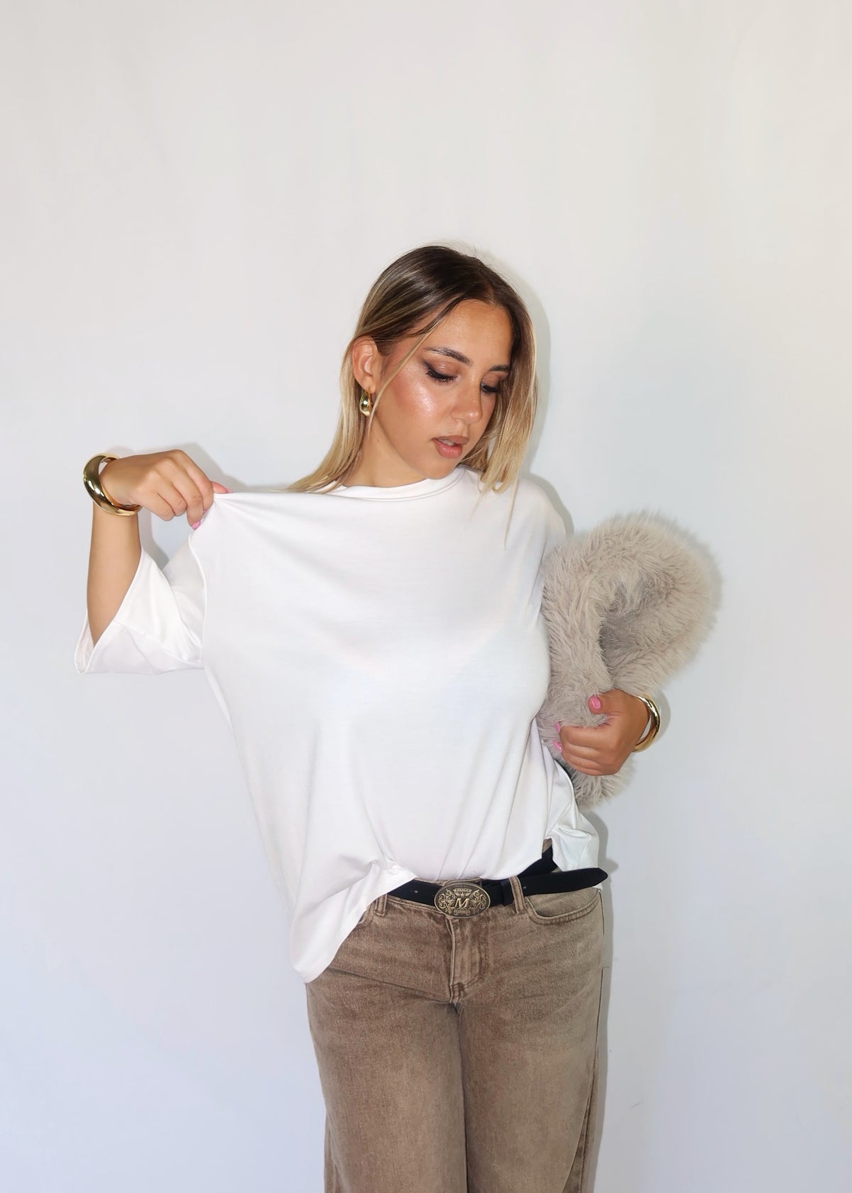T-SHIRT OVERBASIC BIANCA
