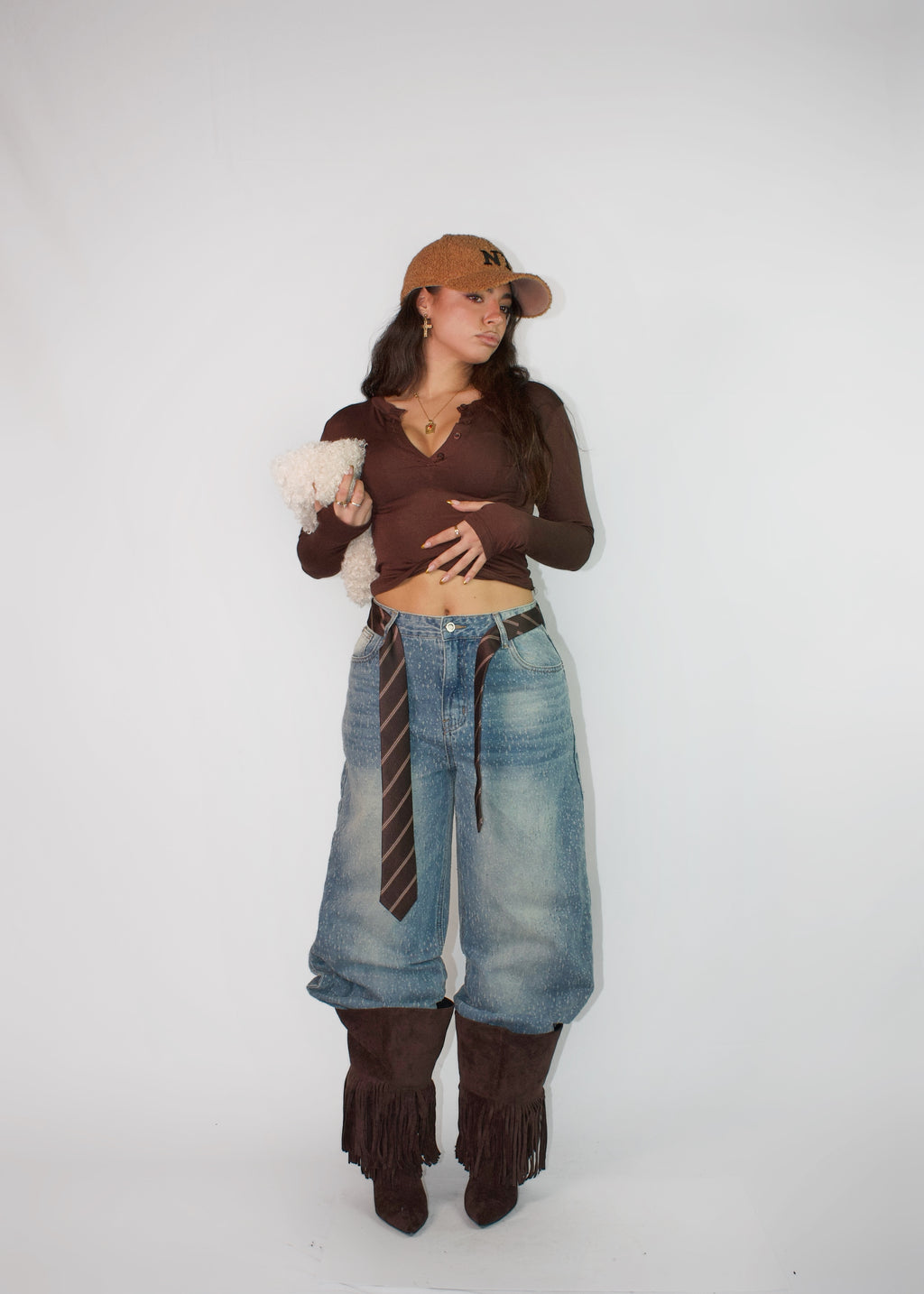 JEANS MINI STRAIN BLU