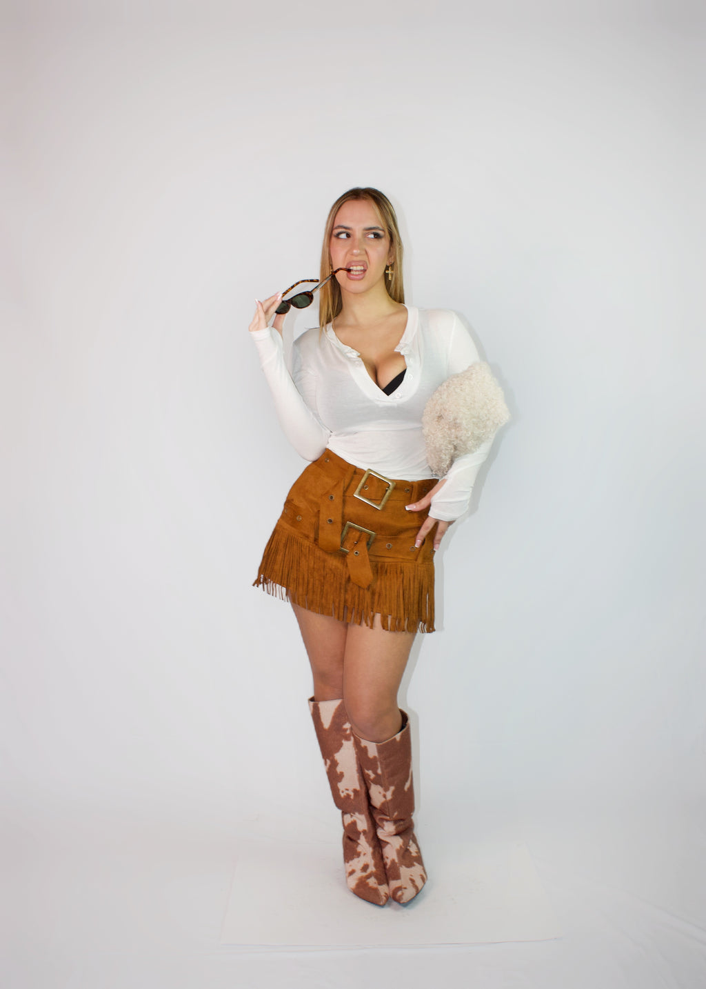 MAGLIETTA BUTTONS BIANCA