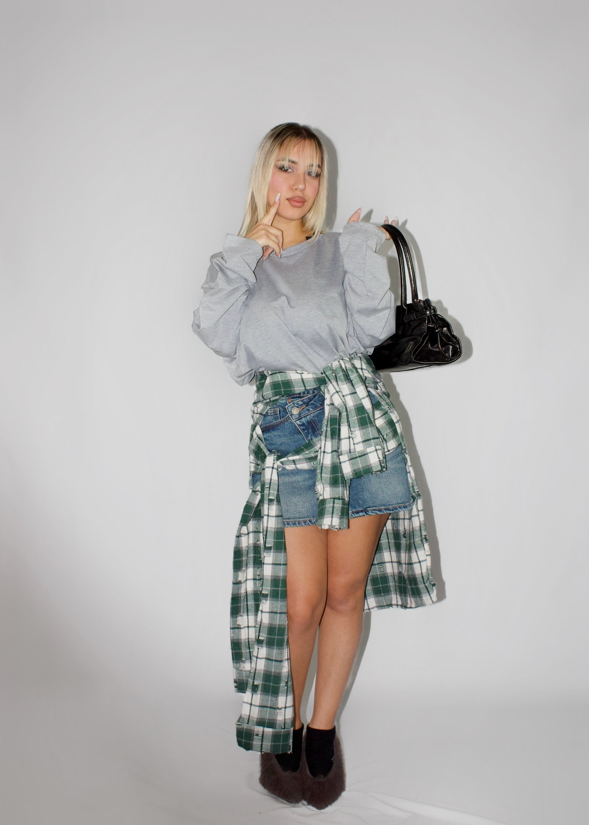 MAGLIETTA WALK SPALLINE GRIGIA