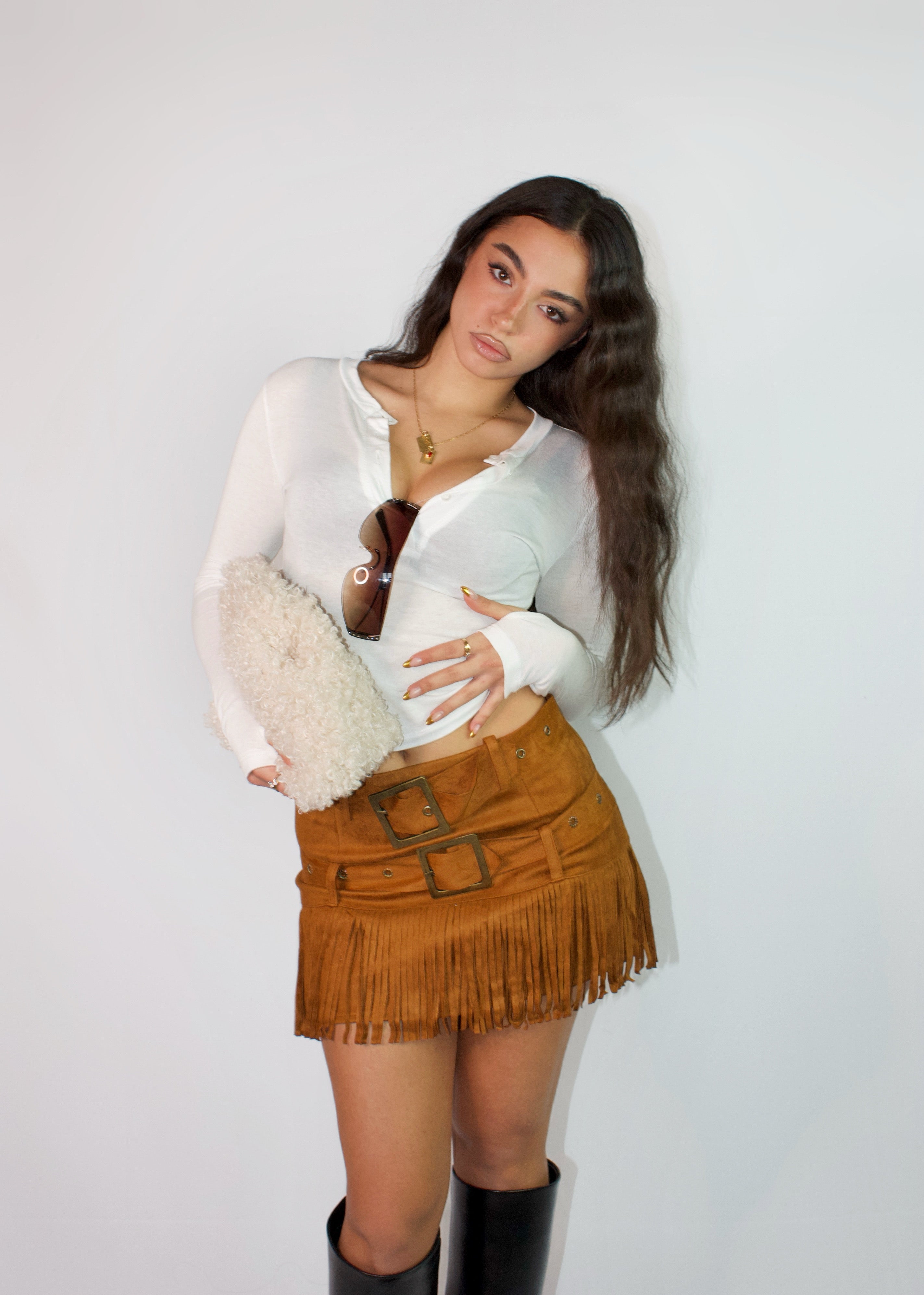 MAGLIETTA BUTTONS BIANCA