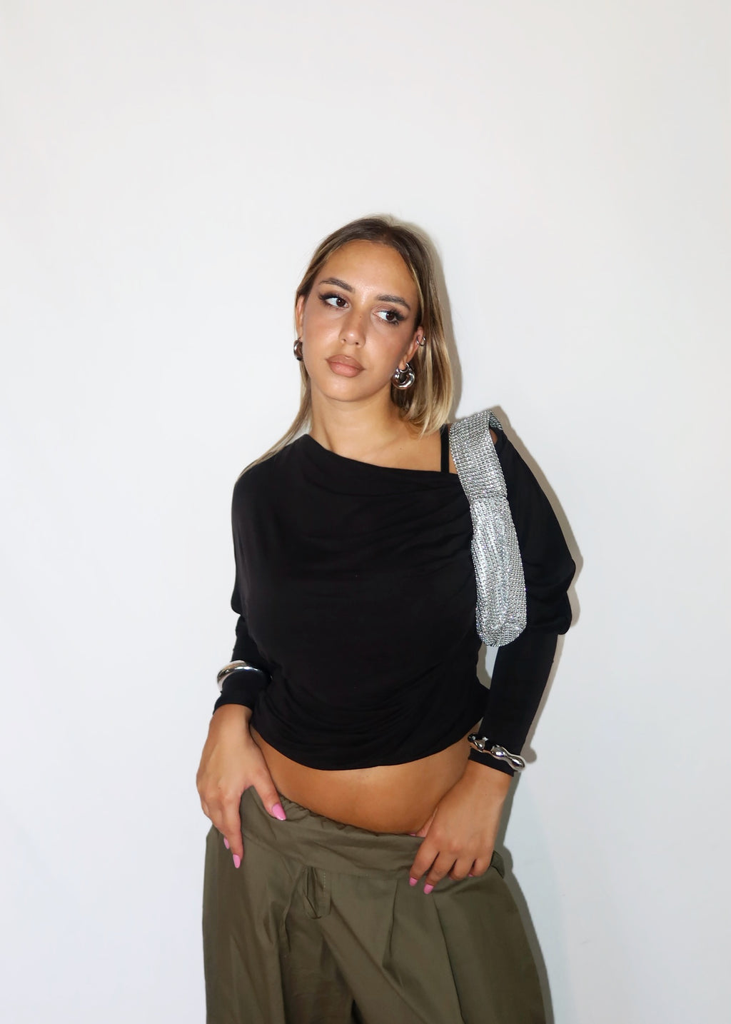 MAGLIA BAT NERA 2in1