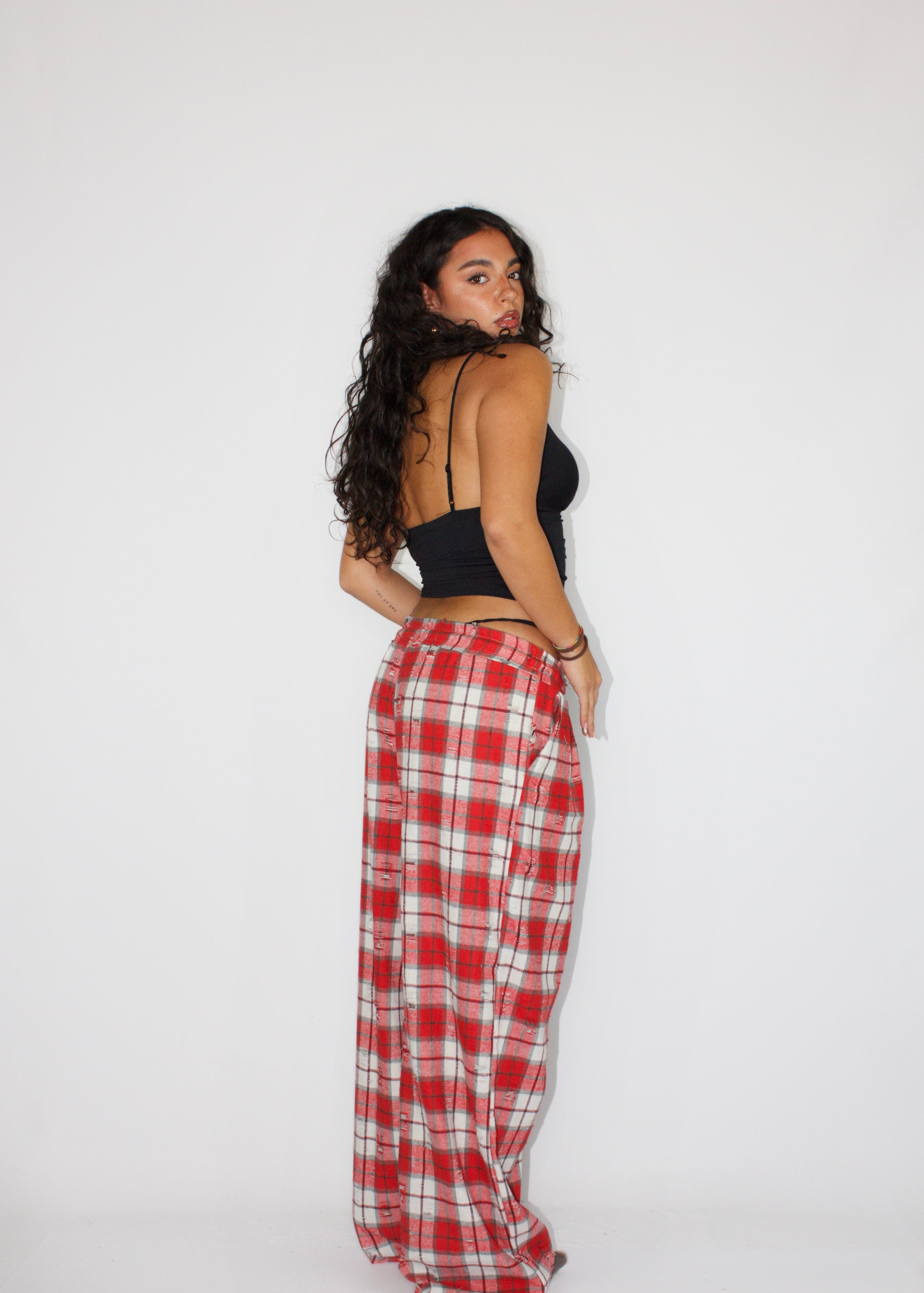 PANTALONE WOOD ROSSO