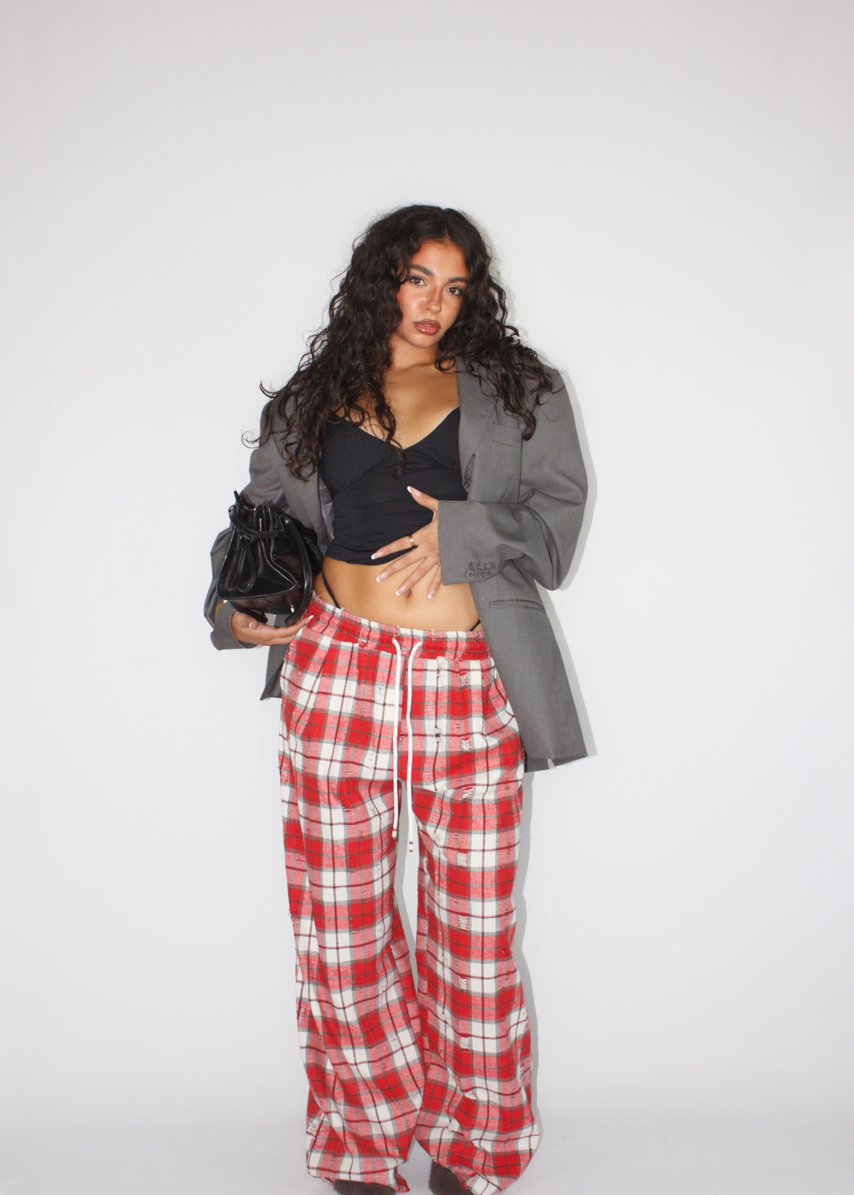 PANTALONE WOOD ROSSO